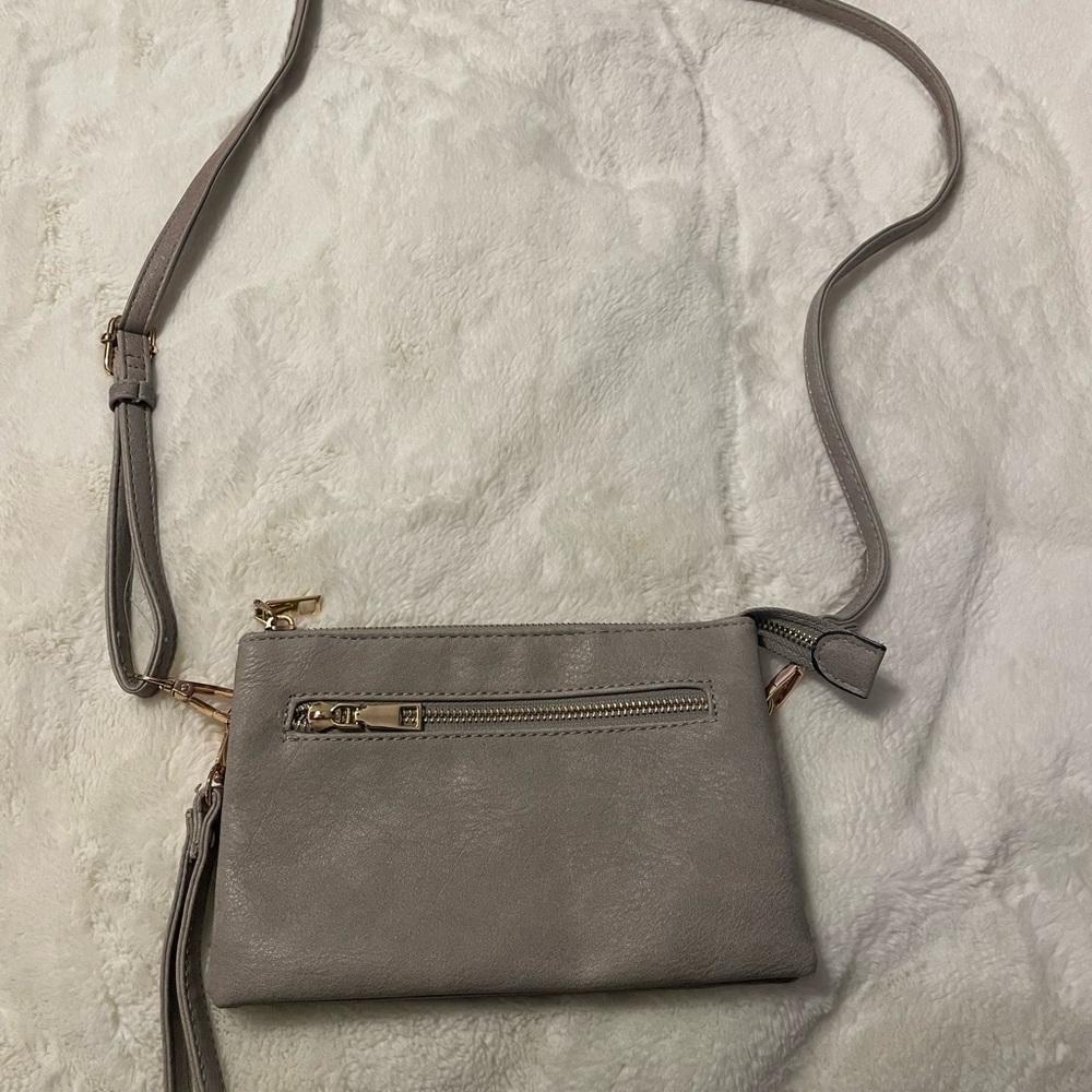 Elegant Gray Crossbody Bag